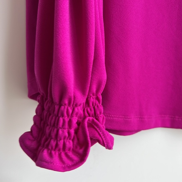 Adrianna Papell Puff Sleeves top - Picture 6 of 9